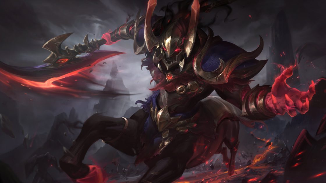 Imagem da skin Hecarim Emissário da Escuridão no LoL