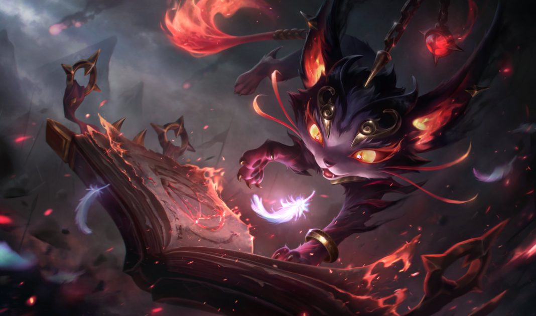 Imagem da skin Yuumi Emissária da Escuridão no LoL