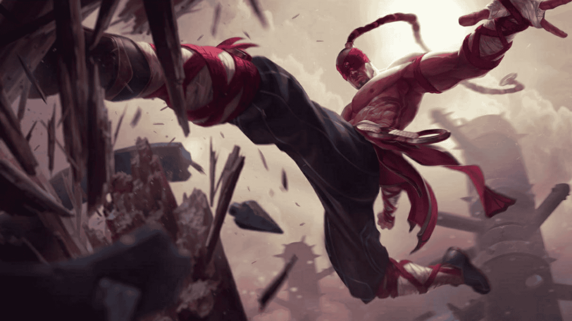 Imagem de Lee Sin, um dos campeões mais populares do LoL.