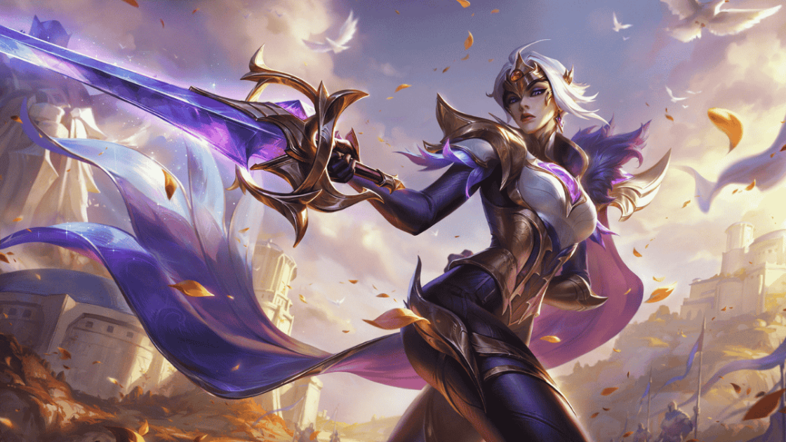 Imagem da nova skin Fiora Vitoriosa.