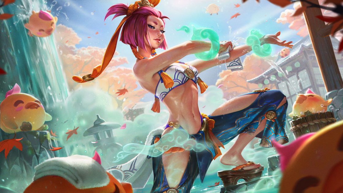 Imagem da skin Yunara Florescer Espiritual no LoL