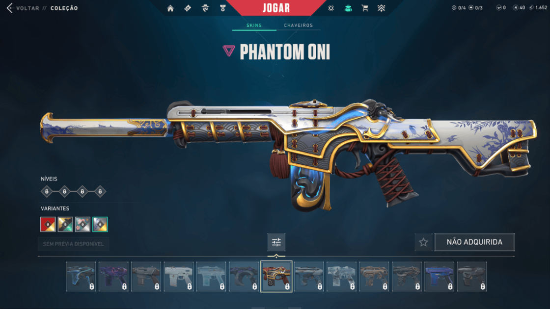 Imagem das melhores skins da Phantom Oni.