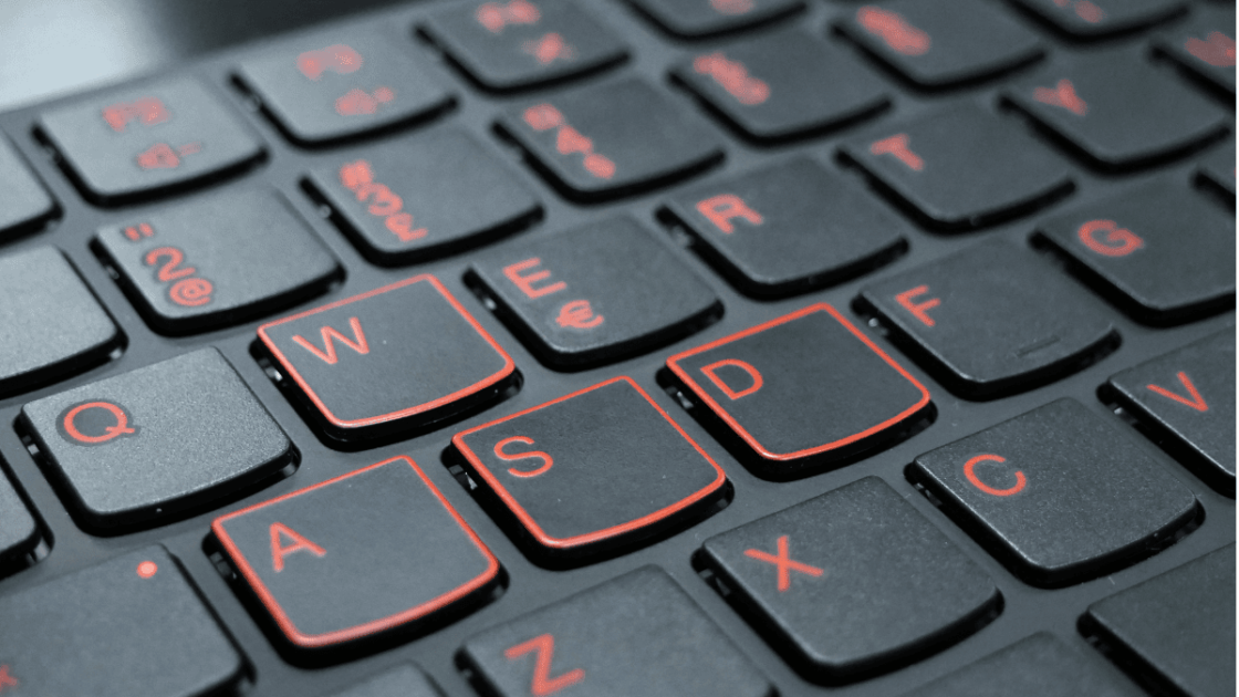 Foto das teclas WASD.