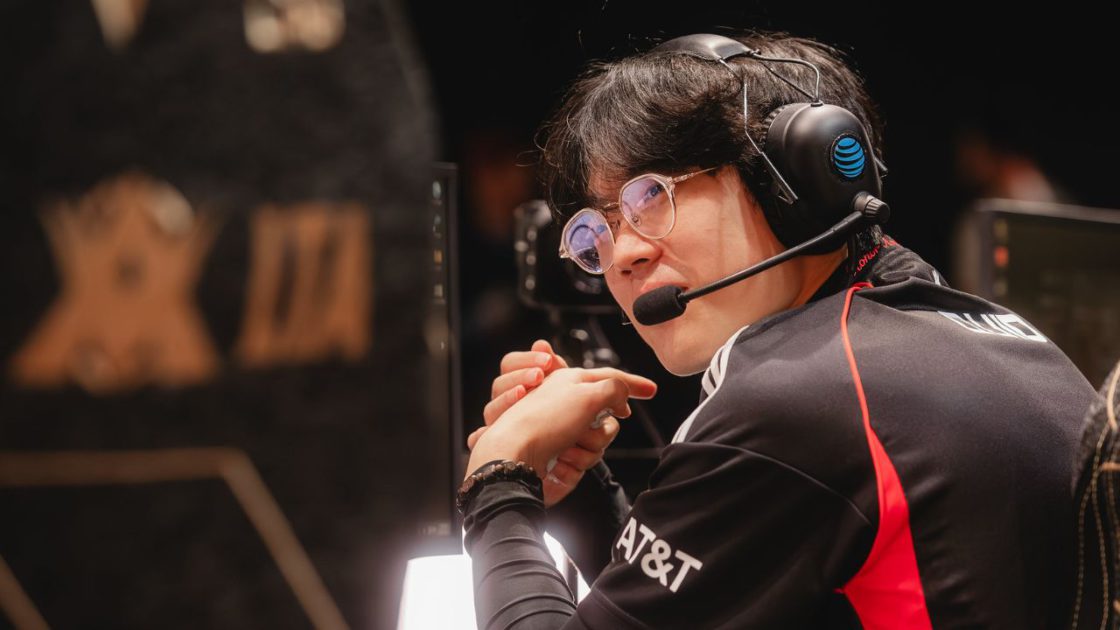 Imagem do jogador Quid, mid-laner da 100 Thieves, organização da LTA Norte 2025