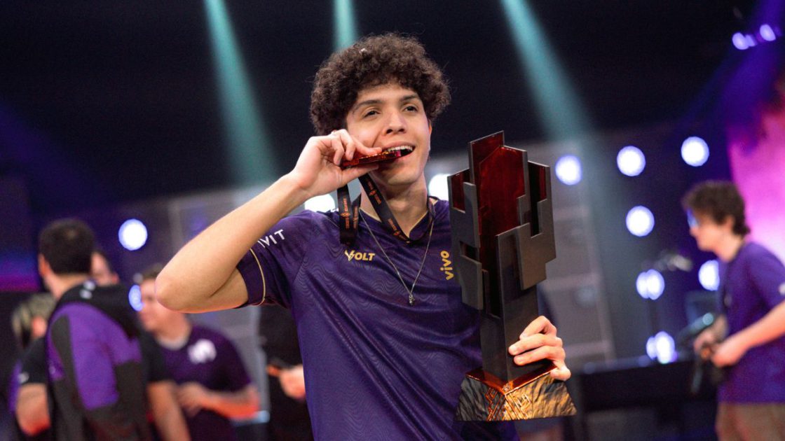 Na foto, Xyno, top-laner da VKS no CBLOL Academy 2025 2º split