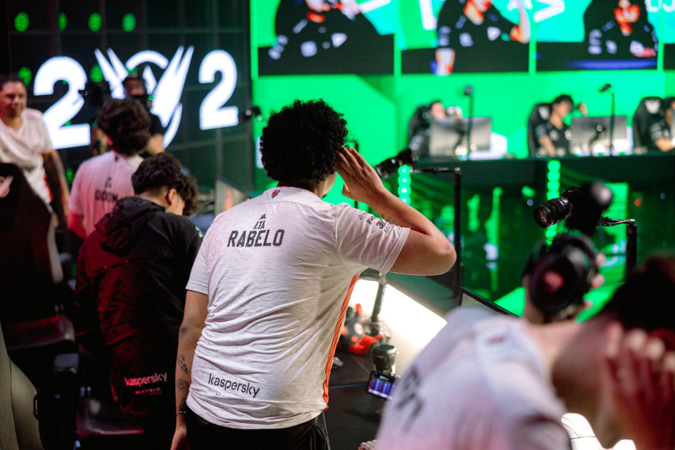 Foto de Rabelo durante o confronto contra a LOUD na LTA Sul 2025 3º Split.