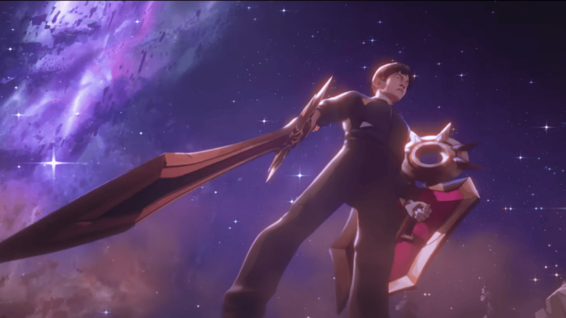 Imagem do jogador Life no videoclipe da música Sacrifice, tema do Worlds 2025