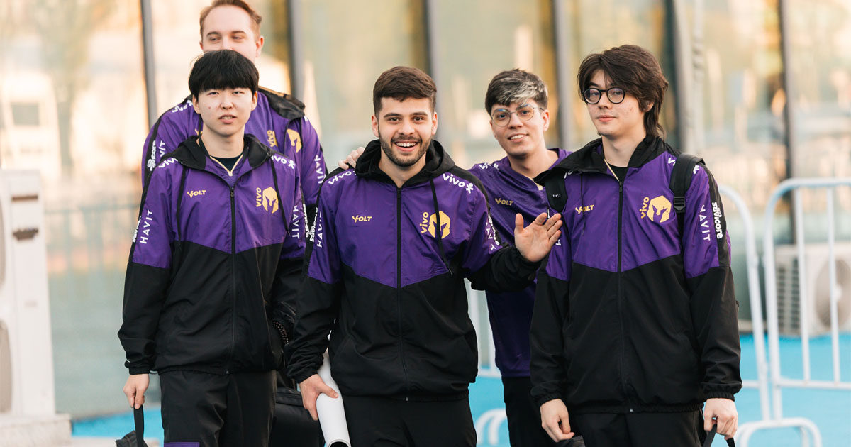 Imagem do time da Vivo Keyd Stars no Worlds 2025