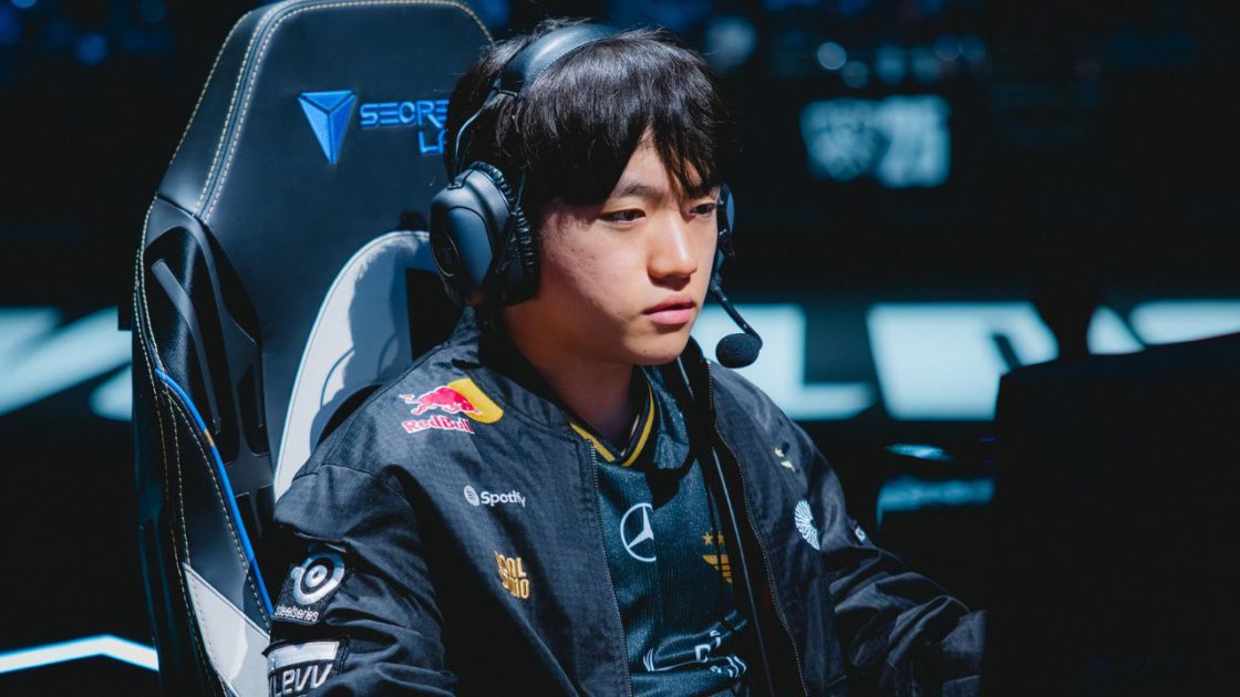 Na foto, Keria, suporte da T1