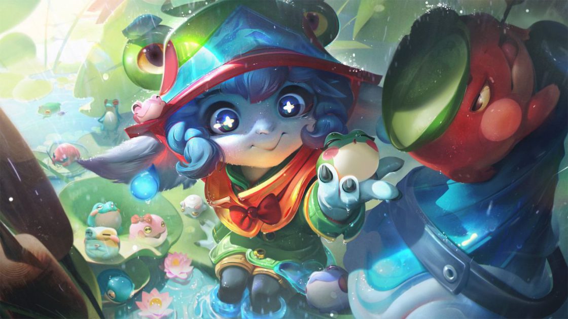 Imagem da nova skin Tristana Pastores da Chuva no LoL