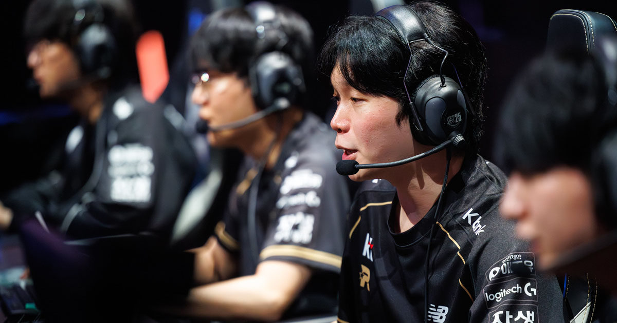 Imagem do jogador KT Bdd na final do Worlds 2025