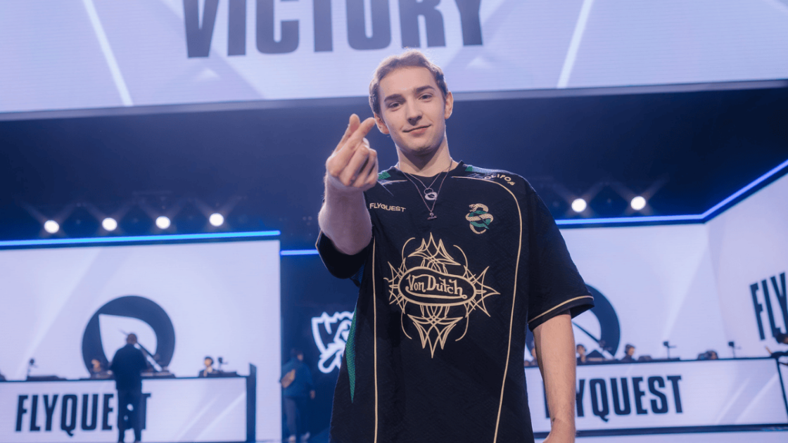 Foto de Busio, jogador da Flyquest.