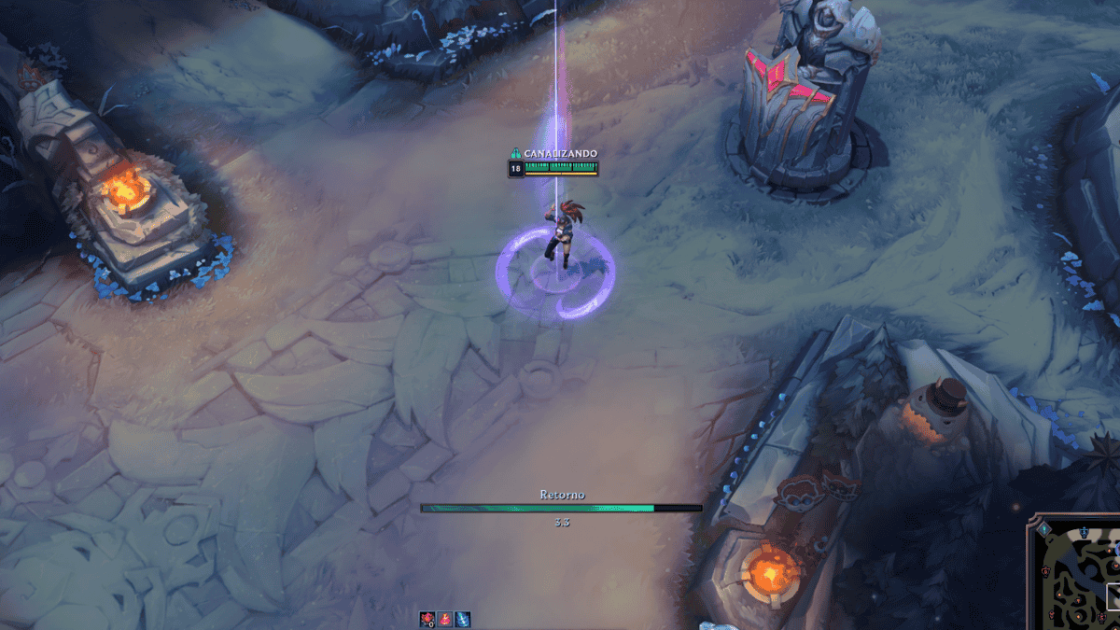 Imagem da Akali com um Retorno Fortificado, fruto das Missões de Função no LoL.