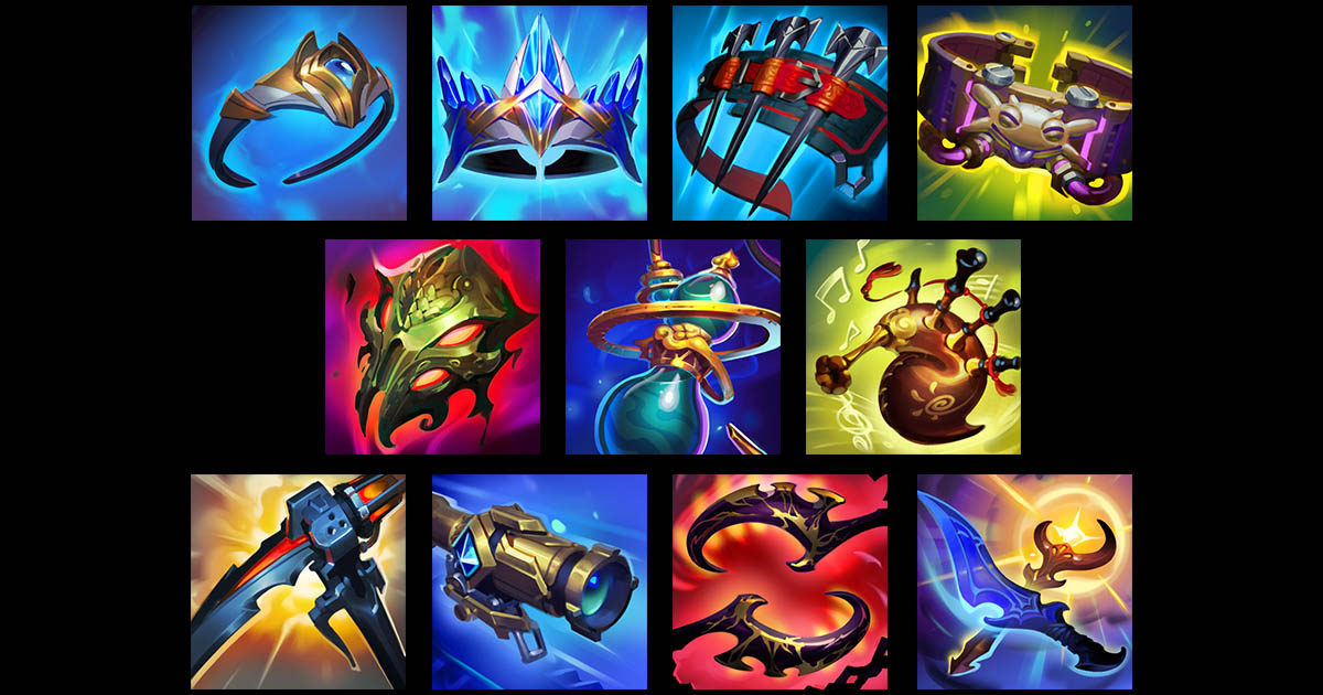 Imagem dos novos itens do LoL