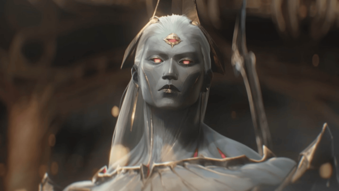 Foto de Zaahen, novo personagem do LoL.