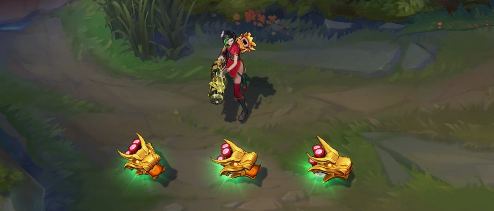 PBE – Novas Skins – Firecracker Jinx, Warring Kingdoms Katarina