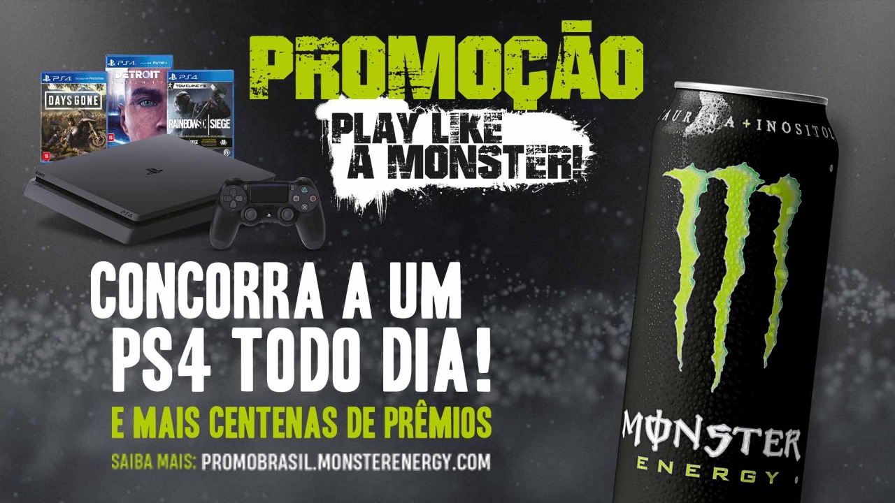 Play Like a Monster: Promoção dá um PS4 por dia e mais prêmios!