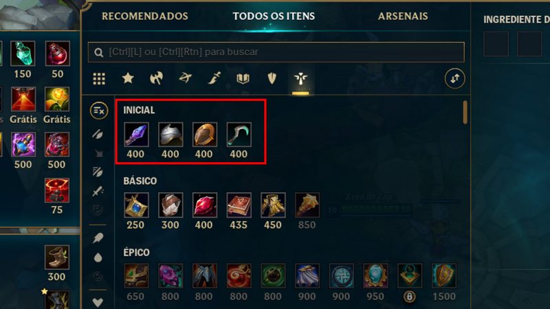 Itens Ward
