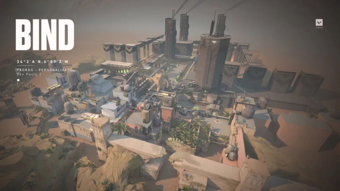 Imagem do mapa Bind no VALORANT