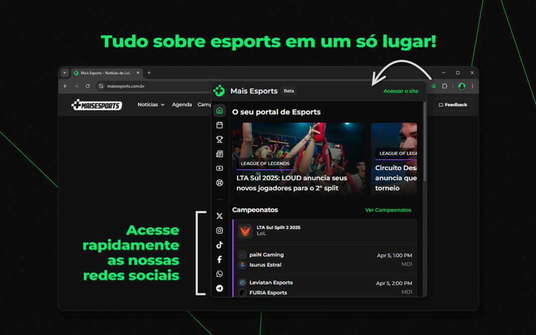 Instale A Extens o Mais Esports E Tenha Tudo Sobre Esports Em Um S instale-a-extens-o-mais-esports-e-tenha-tudo-sobre-esports-em-um-s
